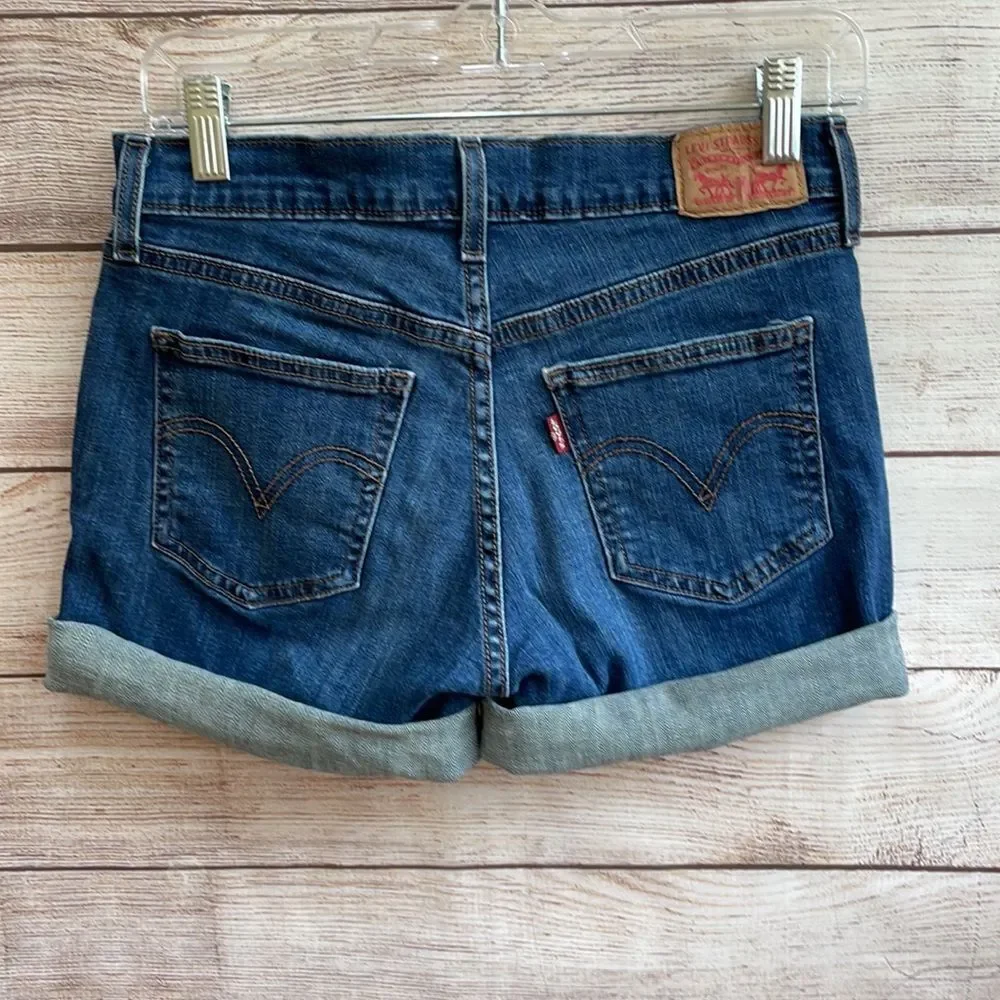 LEVI’S JEAN SHORTS‎ IN BLUE DENIM